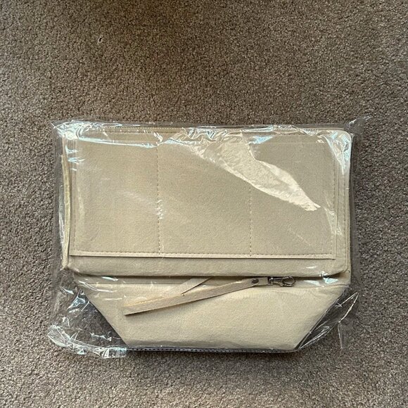 Felt Purse Organizer Insert - Handbag Tote Shaper, Fits Speedy 30 Beige - Picture 5 of 8